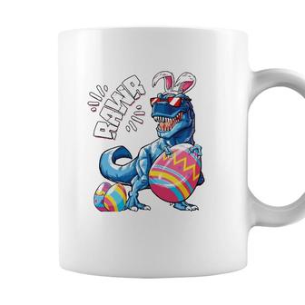 Easter Bunny Dinosaurrex Eggs Boys Kids Girl Rawr Coffee Mug - Seseable
