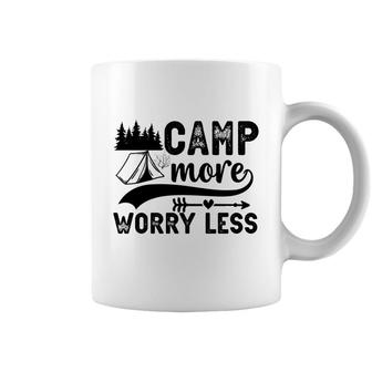 Explore Travel Lovers Camp More Worry Less Coffee Mug - Seseable