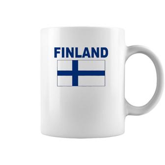 Finland Flag Cool Finnish Suomi Flags Gift Top Tee Coffee Mug | Mazezy