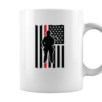 Firefighter Usa Flag Great Gift For Firefighter Coffee Mug - Seseable