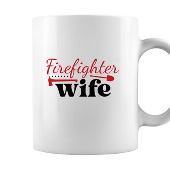 Firefighter Wife Red Firefighter Graphic Meaningful Coffee Mug - Seseable