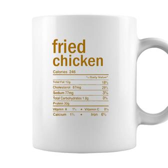 Fried Chicken Nutrition Facts Thanksgiving Christmas Food Coffee Mug - Seseable