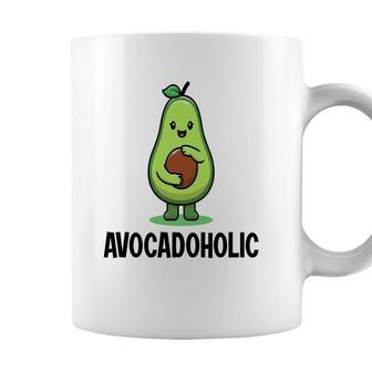Funny Avocado Avocadoholic Hug A Small Ball Coffee Mug - Seseable