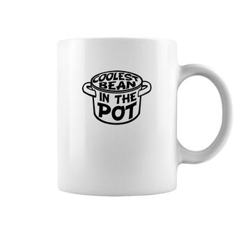 Funny Coolest Bean In The Pot By Bear Strong Coffee Mug - Monsterry