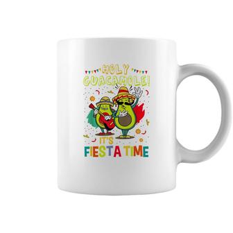 Funny Holy Guacamole Fiesta Time Mexican Food Avocado Coffee Mug - Seseable