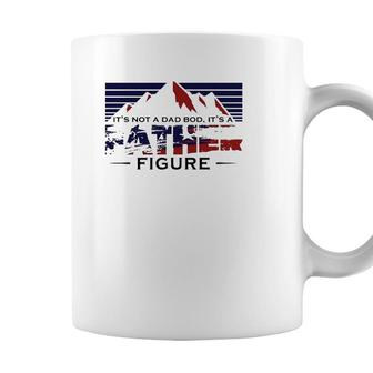 Funny Its Not Dad Bod Its A Father Figure Fathers Day Gift Mountain Coffee Mug - Seseable