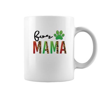 Fur Mom Green Animal Lag Meaning Gift Coffee Mug - Seseable