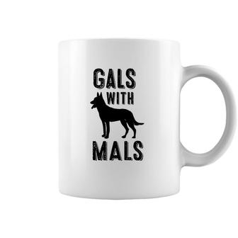 Gals With Mals Dog Lovers Gift Coffee Mug | Mazezy