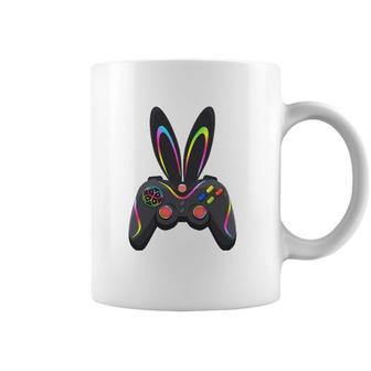 Gaming Controller With Bunny Ears Funny Easter Video Game Coffee Mug | Mazezy