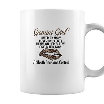 Gemini Girl Leopard Hated By Many Loved By Plenty Heart Birthday Coffee Mug - Seseable