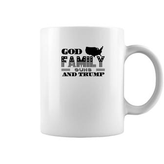 God And Family And Guns And Trump Premium Coffee Mug - Monsterry CA