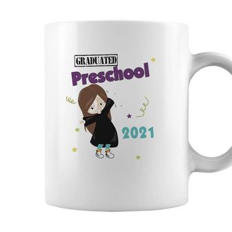 Graduated 2021 Preschool Graduation Daughter Kids Girls Coffee Mug - Seseable