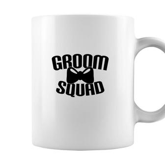 Groom Squad Groom Bachelor Party Black Coffee Mug - Seseable