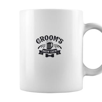Grooms Brew Crew Groom Bachelor Party Great Coffee Mug - Seseable