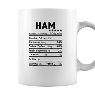 Ham Nutrition Facts 2021 Thanksgiving Christmas Food Gift Coffee Mug - Seseable