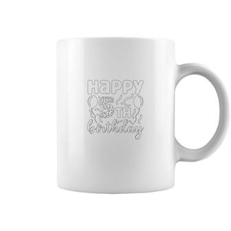 Happy 5Th Birthday Black Party Great Happy Birthday Coffee Mug - Seseable