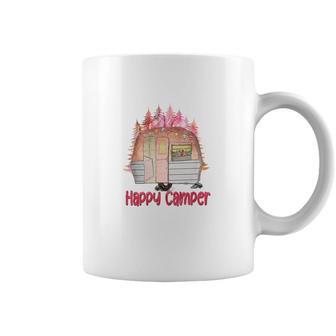 Happy Camper Freedom Soul Colorful Camp Life Design Coffee Mug - Seseable