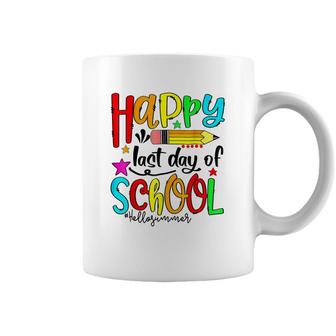 Happy Last Day Of School Hello Summer Teacher Student Coffee Mug - Seseable