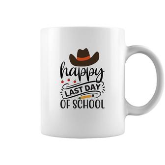 Happy Last Day Of School With Black Cowboy Hat Coffee Mug - Seseable