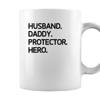 Husband Daddy Protector Hero Special Gift Daddy Coffee Mug - Seseable