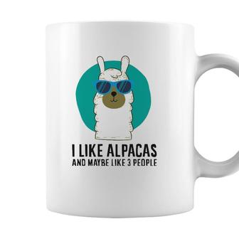 I Like Alpacas And Maybe Like 3 People Love Alpacas Coffee Mug - Seseable