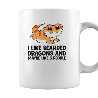 I Like Bearded Dragons And Maybe Like 3 People Coffee Mug - Seseable