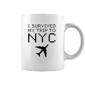 I Survived My Trip To Nyc New York I Love Ny Brooklyn Travel Coffee Mug | Mazezy
