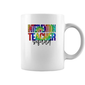 Intervention Teacher Squad Back To School For Teacher Crew Coffee Mug | Mazezy