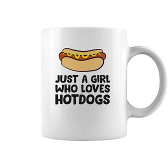 Just A Girl Who Loves Hot Dogs Coffee Mug | Mazezy DE