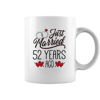 Just Married 52 Years Ago Funny Couple 52Nd Anniversary Gift Coffee Mug | Mazezy