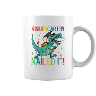 Kindergarten Nailed It Dinosaur T Rex Last Day Of School Kid Coffee Mug - Seseable