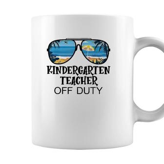 Kindergarten Teacher Off Duty Sunglasses Beach Summer Coffee Mug - Seseable