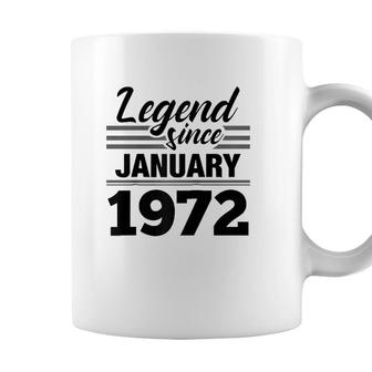 Legend Since January 1972 50Th Birthday 50 Years Old Coffee Mug - Seseable