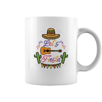 Lets Fiesta Cinco De Mayo Mexican Party Men Women Kids Coffee Mug - Seseable