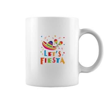 Lets Fiesta Colorful Great Decoration Gift For Human Coffee Mug - Seseable