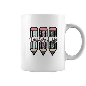 Life Of Teachers Are Associated With Pens And Books Coffee Mug - Seseable