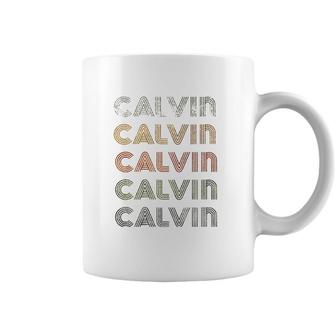Love Heart Calvin Tee Grungevintage Style Black Calvin Coffee Mug | Mazezy