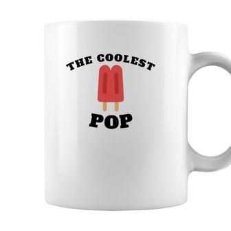 Mens Coolest Pop Popsicle Funny Fathers Day Coffee Mug - Seseable