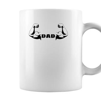 Mens Gym Dad Fathers Day Powerlifter Dad Fitness Dad Coffee Mug - Seseable