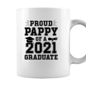 Mens Proud Pappy Of A 2021 Graduate School Graduation Grandpa Coffee Mug - Seseable