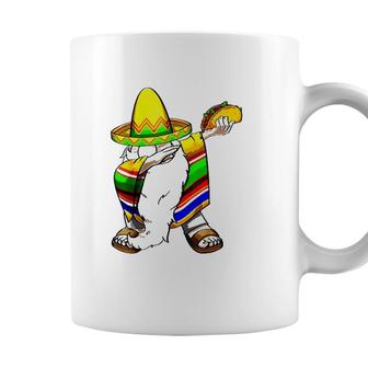 Mexican Dabbing Gnome Cinco De Mayo Poncho Sombrero Taco Coffee Mug - Seseable