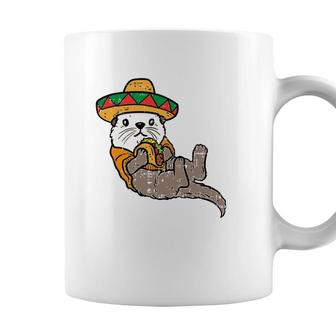 Mexican Otter Sombrero Taco Cinco De Mayo Fiesta Animal Coffee Mug