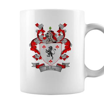 Molloy Coat Of Arms | Molloy Surname Family Crest Coffee Mug - Seseable