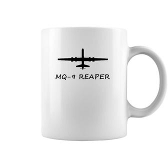 Mq-9 Reaper Drone Aircraft American Flag Demon Coffee Mug | Mazezy
