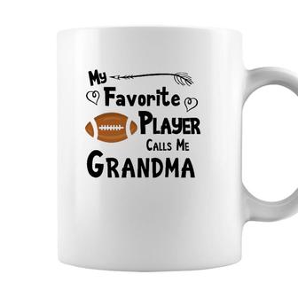 My Favorite Player Calls Me Grandma Football Sports Fan Coffee Mug - Seseable