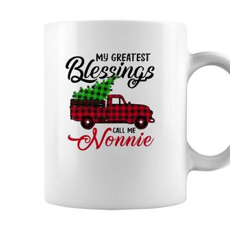 My Greatest Blessings Call Me Nonnie Xmas Gifts Christmas Coffee Mug - Seseable