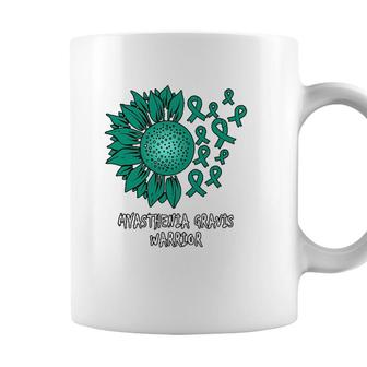 Myasthenia Gravis Awareness Sunflowers Warrior Coffee Mug - Seseable
