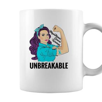 Myasthenia Gravis Awareness Warrior Unbreakable Coffee Mug - Seseable