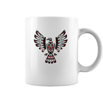 Native American Falcon Astrological Sign Zodiac Sign Indian Coffee Mug | Mazezy