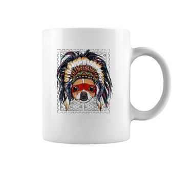 Native Indian Chihuahua Native American Indian Dog Lovers Coffee Mug | Mazezy